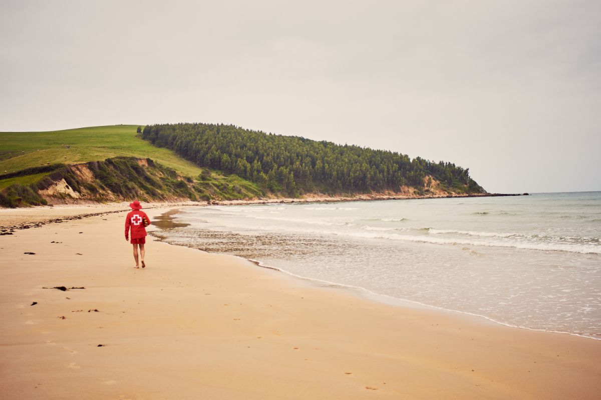 Lifeguard am Strand